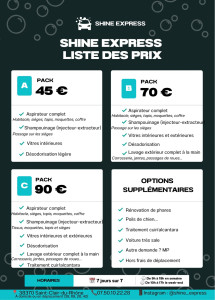 Photo de galerie - Tarifs