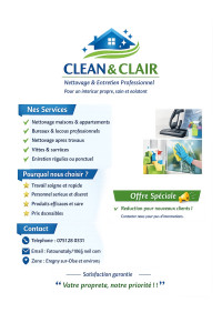 Photo de galerie - Clean&clair 