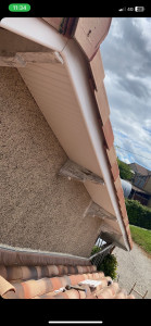 Photo de galerie - Pose de  planches de rive, lambris PVC