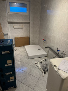 Photo de galerie - Pose bac de douche 