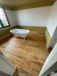 Photo de galerie - Rénovation complète de cette pièce

Platerie 
Electricité
Peinture 
Rénovation du parquet  
