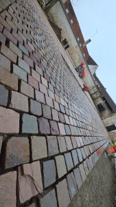 Photo de galerie - Pose de pavés de rue 14x20
