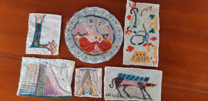 Photo de galerie - Broderie et pastilles brodées