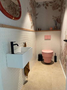 Photo de galerie - Pose wc suspendu + lave main 