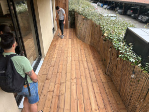 Photo de galerie - Exemple de pose de terrasse de 17 m2 sur un appartement !