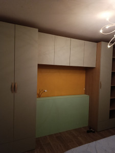 Photo de galerie - Finition dressing, création tête de lit, peinture ect....