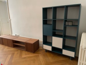 Photo de galerie - Bibliothèque et meuble TV Mycs