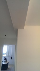 Photo de galerie - Enduit peinture mur plafond caisson