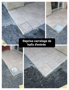 Photo de galerie - Reprise carrelage d'un hall d'entrée 