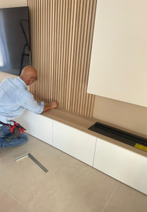 Photo de galerie - Pose de tasseaux décoratifs 