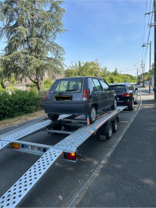 Photo de galerie - Location du plateau pour transporter cette belle Super5