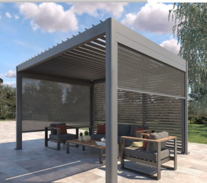 Photo de galerie - Installation de pergola bioclimatique