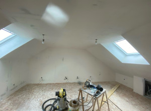 Photo de galerie - MISE EN ENDUIT D’UN GRENIER 