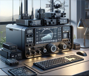 Photo de galerie - Installation d'antennes radio ,cb et radioamateurs , fabrication de mats et fixations coulissantes 