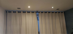 Photo de galerie - Montage tringles rideaux 