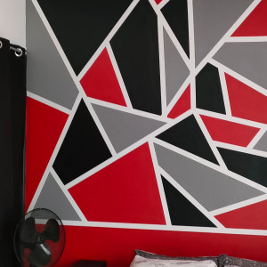 Photo de galerie - Peinture tête de lit 
