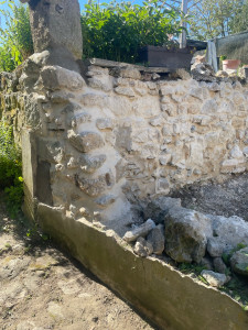 Photo de galerie - Mur après réparation et réfection des joints 