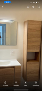 Photo de galerie - Installation meuble salle de bain 