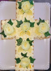 Photo de galerie - Cross cake pour un baptême 