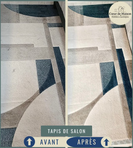 Photo de galerie - Avant / après tapis 