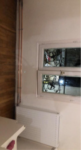 Photo de galerie - Déplacement de tuyauterie et remplacement de radiateur 