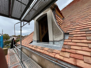 Photo de galerie - Lucarne zinc et plomb 
