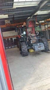 Photo de galerie - Vidange sur tracteur Case