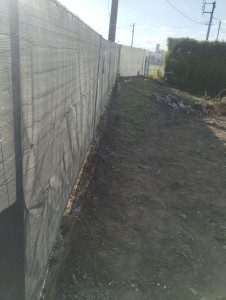 Photo de galerie - Pose d'une clôture neuve et brise vue