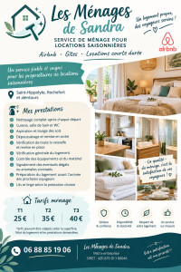 Photo de galerie - Je vous propose mes prestations pour vos locations, Airbnb n hésitez pas à me contacter 