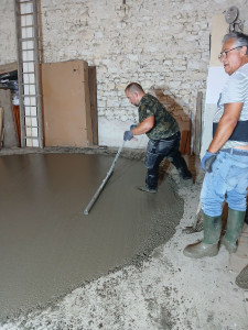 Photo de galerie - Coulage dalles avec toupie