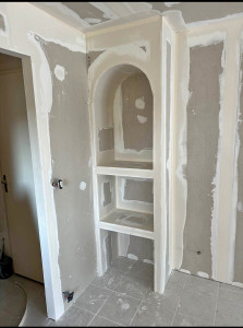 Photo de galerie - Création niche en placoplatre