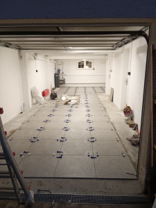 Photo de galerie - Carrelage 60x60 sous sol 