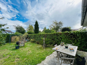 Photo de galerie - Rabattage et taille d’une haie de laurier. Rabattage de 1,5m de hauteur.