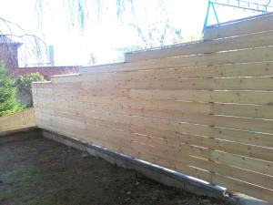 Photo de galerie - Création clôture bois