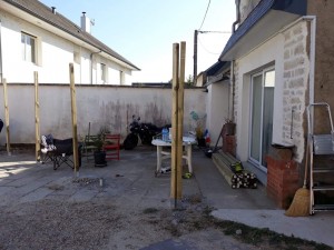 Photo de galerie - Création d’une clôture fait maison
