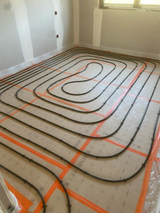 Photo de galerie - Installation chauffage au sol 