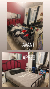 Photo de galerie - Petit avant/après 
rangement et ménage 