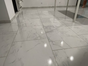 Photo de galerie - Pose de carrelage 60x60