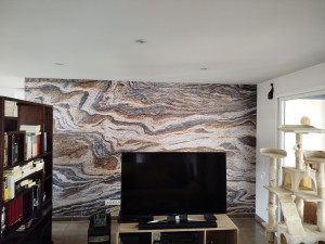 Photo de galerie - Après la pose de tapisserie 