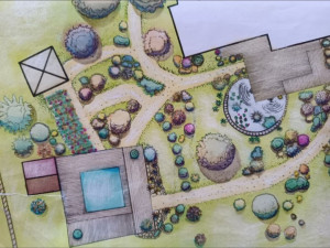 Photo de galerie - Réalisation d'un plan de conception pour un jardin de campagne situé à Labarthe sur Leze