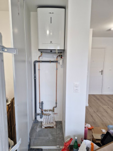 Photo de galerie - Pose d un chauffe eau instantané 