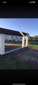 Photo de galerie - Pilier avec grillage rigide 