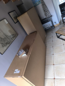 Photo de galerie - Livraison canapé d'angle 