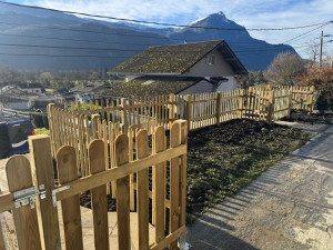 Photo de galerie - Clôture en bois sur Ayze 