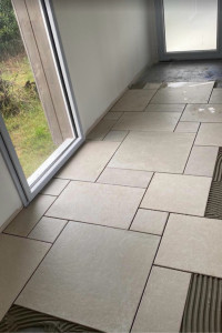 Photo de galerie - Pose de carrelage sol 