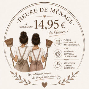 Photo de galerie - Une personne : 14,95 euros de l’heure après réduction d’impôt immédiate