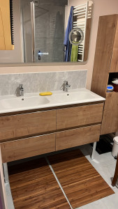Photo de galerie - Remplacement meuble lavabo