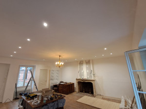 Photo de galerie - Modification éclairage futur bibliothèque. 