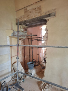 Photo de galerie - Démontage des moellon 