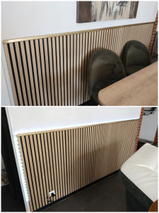 Photo de galerie - Pose de décoration murale avec led